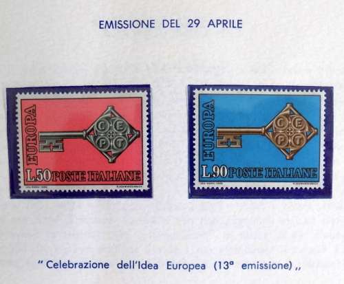 1968 - 23 Mint Stamps Havid mounted in a presentation book issued by Ministry of Post and Telecom