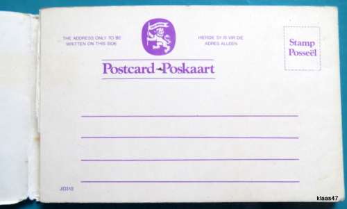 Vintage  Lion Brand -  Postcard Booklet - 10 Plain unused postcards