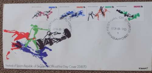 Rep of Singapore -1970 - Festival of Sports - First Day Cover