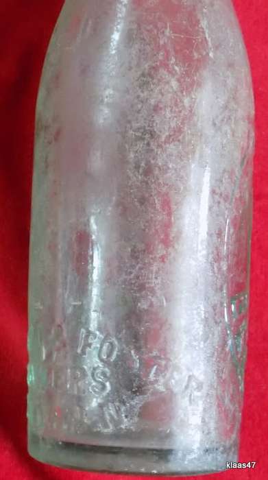 Vintage Glass Bottle Reid`s Bloemfontein Made by Barnard and Foster Makers London