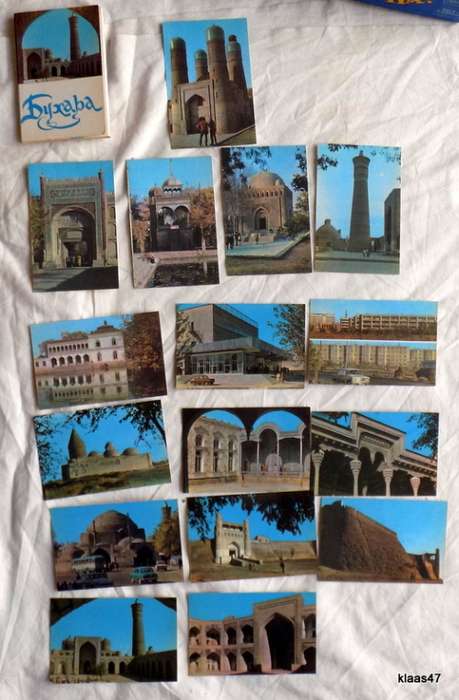 Souvenir - Bukhara - 16 Postcard size photos - in Folder - Printed 1975