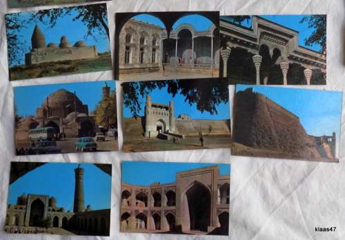 Souvenir - Bukhara - 16 Postcard size photos - in Folder - Printed 1975