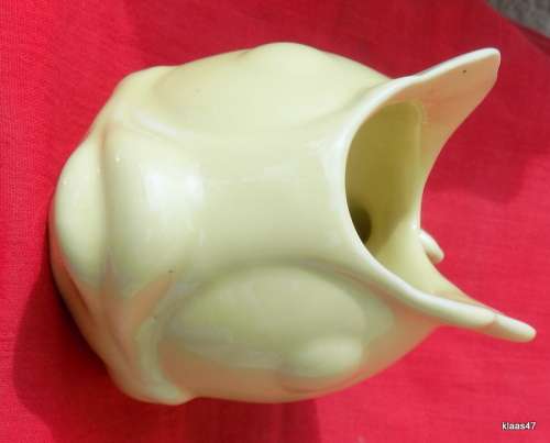 Lucia - #2202 - Fish Vase - Yellow - 11cm High - 15cm Long