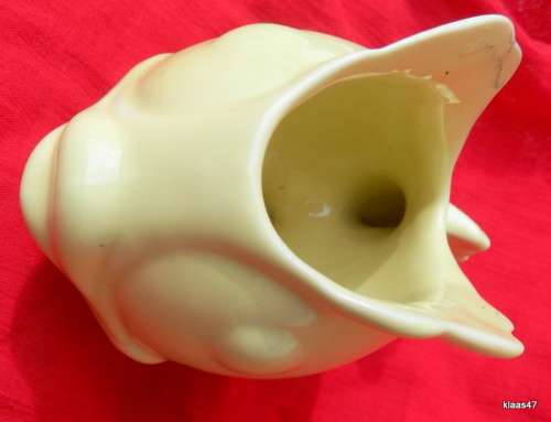Lucia - #2202 - Fish Vase - Yellow - 11cm High - 15cm Long