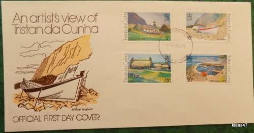 Tristan da Cunha - Official First Day Cover - 1978  Paintings of Tristan da Cunha