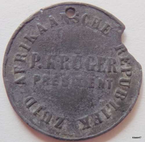 ZAR Zuid Afrikaanse Republiek - P KRUGER - PRESIDENT - Medallion (Damaged)
