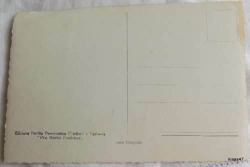 Italy Verbania - Christian Democratic Party -Post card  Vera Fotografia (undated)