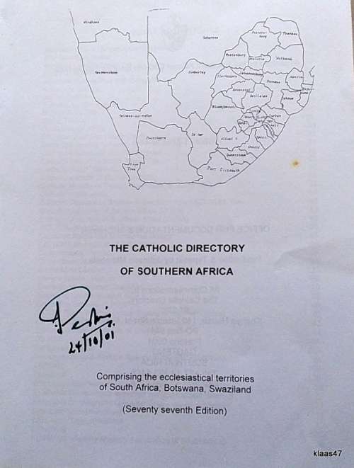 The Catholic Directory:  2001-2002 - Southern African Catholic Bishops` Conference