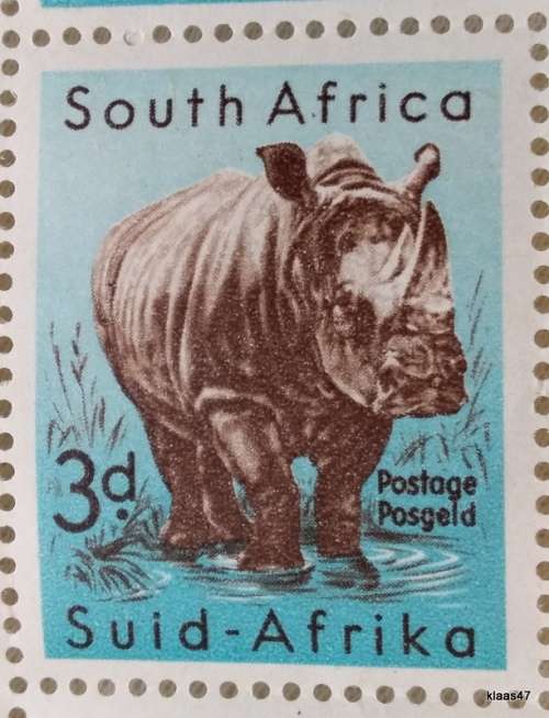 Union of South Africa 1959 4th Definitive Animals 3d Sheet of 120 Stamps