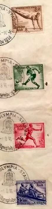 Germany - Nazi 1936 - Summer XI. Olympic Berlin - Deutsche Reichspost - A4 Sheet.
