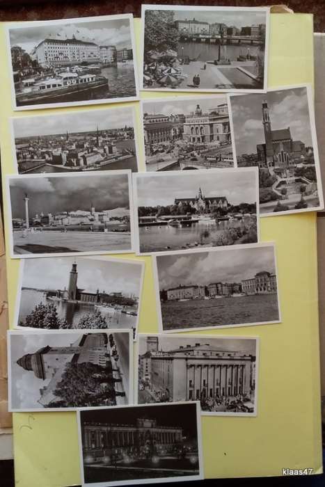 Stockholm - Ser. 1 - 12 Fotografier (Set of 12 Vintage BandW Photos - 9.5x6.5cm) In Paper Folder.