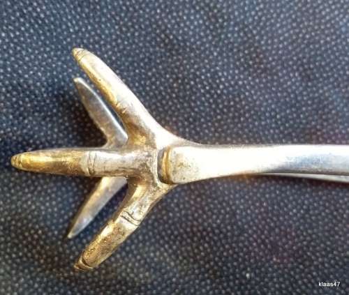 Vintage Silver Plated Claw Ice Tong - Cooper Bros and Sons Ltd Sheffield England