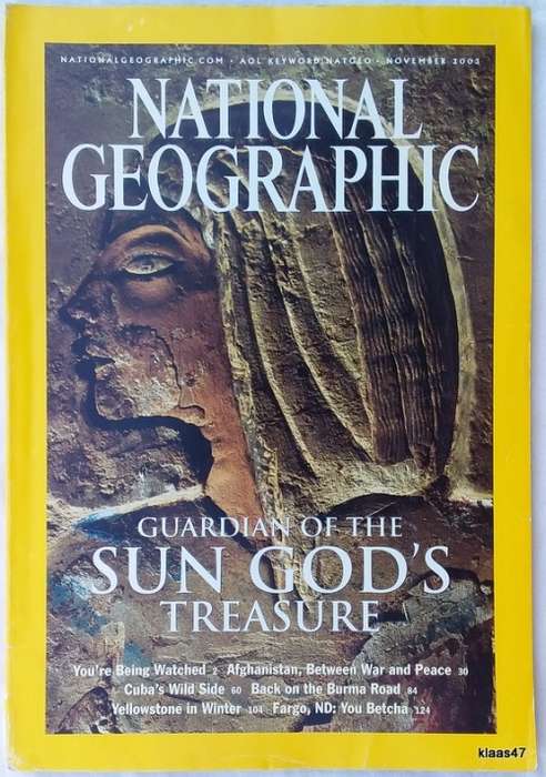 National Geographic Magazine - Guardian of the Sun God`s Treasure - Nov 2003