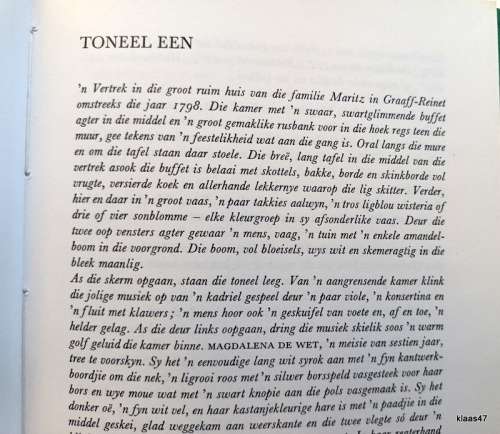 Magdalena Retief: `n Toneelstuk - Uys Krige - Hardeband