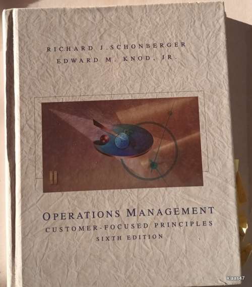 Operations Management - Richard J Schonberger - Edward M Knod - Hardcover (Sixth Edition)