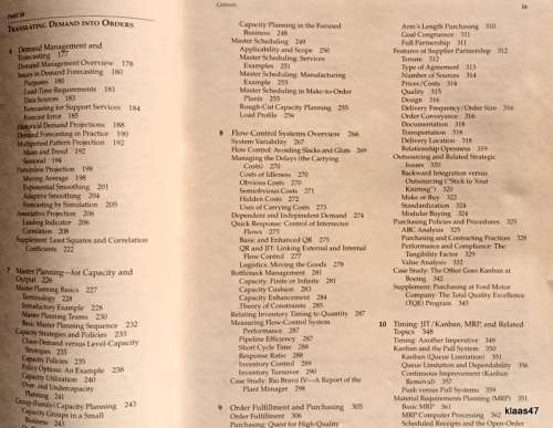 Operations Management - Richard J Schonberger - Edward M Knod - Hardcover (Sixth Edition)