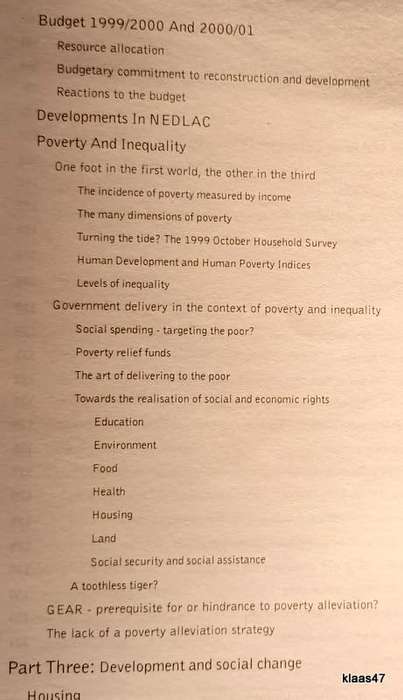 Development Update - The Voluntary Sector and Development in South Africa 1999/2000 Vol.3 No.3