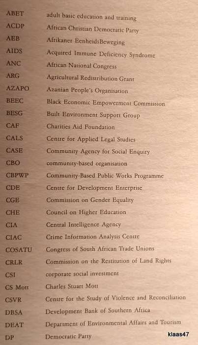 Development Update - The Voluntary Sector and Development in South Africa 1999/2000 Vol.3 No.3
