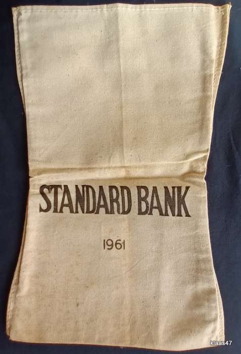 STANDARD Bank 1961 Cloth Money Bag