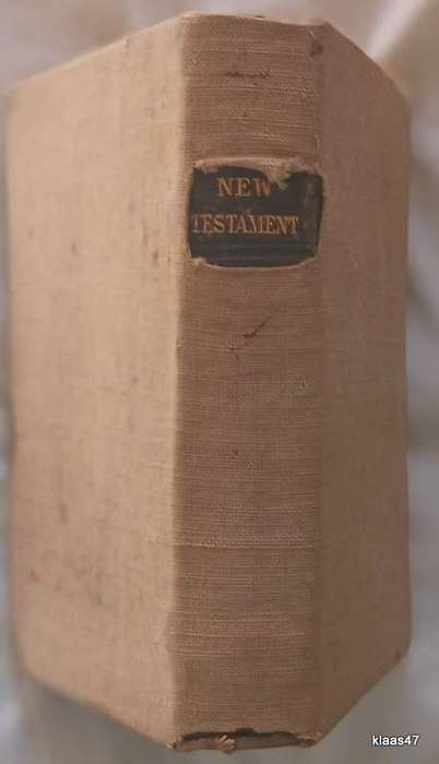 Pocket New Testament - M.DCCC.LXIV. 1865 (Inscription dated 1866)