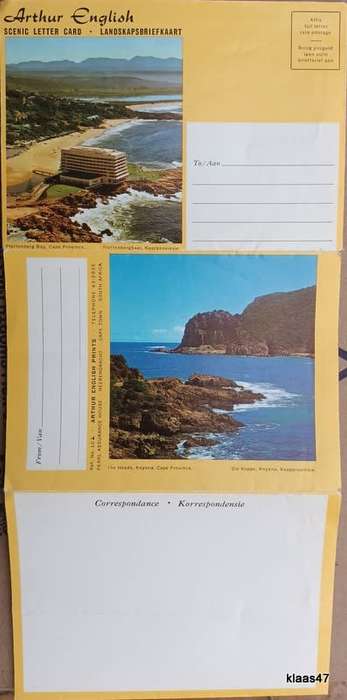 Arthur English Scenic Letter Card - Unused - Cape Province