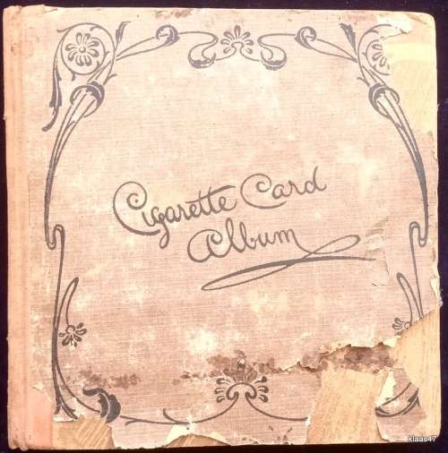 Vintage Cigarette Card Album with 250 Cards (Will`s and Player`s)