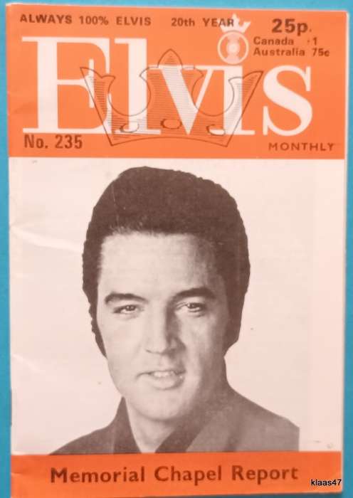 Elvis Monthly - No. 235 Aug 1979 and No. 251 Dec 1980 - 2 Magazines