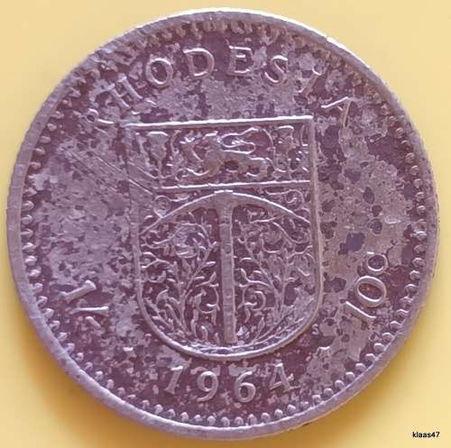 Rhodesia - 1964 - 1/- 10c - Elizabeth II - Copper-nickel
