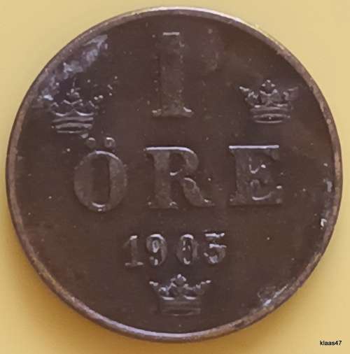 Sweden - 1905 - 1 Ore -  Brodrafolkens Val - Bronze (The Welfare of the Brother Peoples)