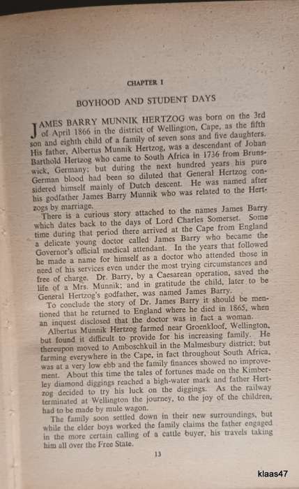 James Barry Munnik Hertzog - Oswald Pirow - Hardcover