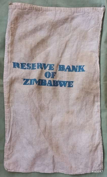 Reserve Bank of Zimbabwe Cloth Bank Bag