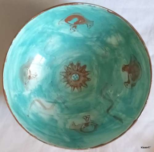 Hand Painted Salad Bowl