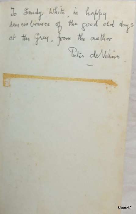 Peter My Son - Pieter de Villiers - Hardcover 1970 **Inscribed and signed by Author**