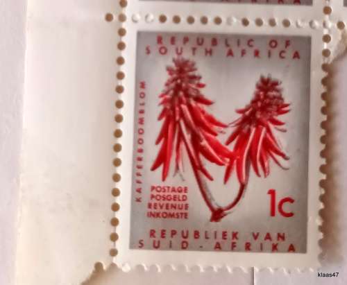 RSA - 1961 - 1st Definitive Series - 1c Block of 33 Unused stamps