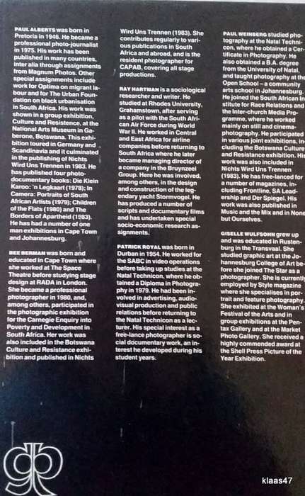South Africa: Who Cares - Text: Ray Hartman Photography: Paul Alberts and others - Hardcover 1985
