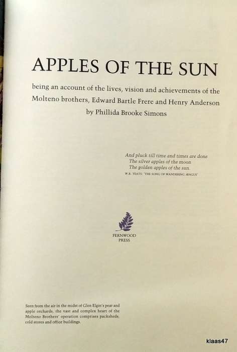 Apples of the Sun - Phillida Brooke Simons - Hardcover 1999 (MB Glen Elgin)
