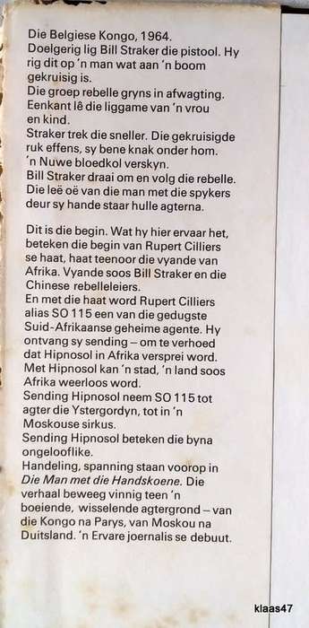 Die Man Met Die Handskoene - Hennie Viljoen - Hardeband