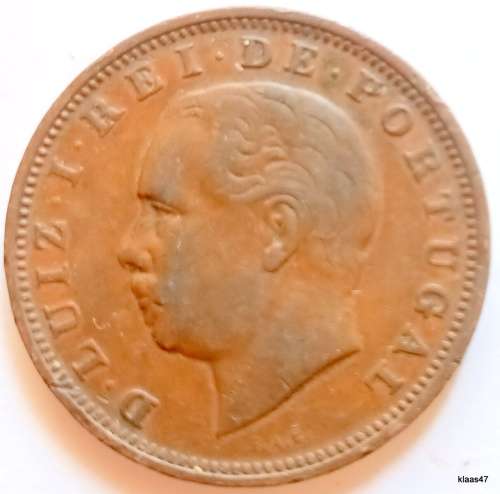 Portugal - 1884 - Luiz I - XX Reis - Bronze