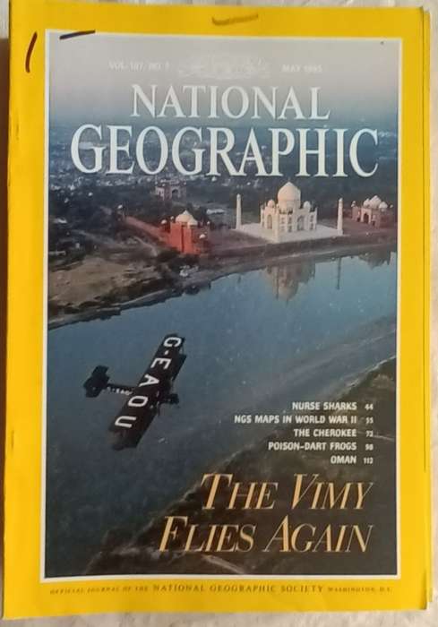 National Geographic - Vol 187 No. 5 - May 1995 - The Vimy Flies Again