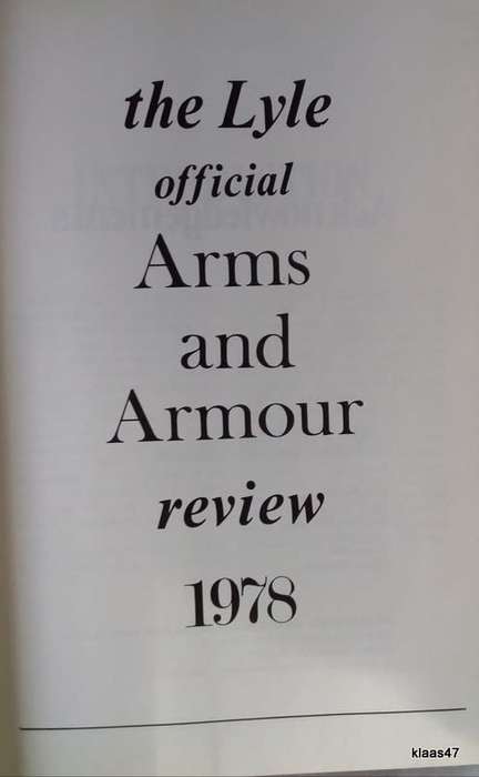The Lyle Official Arms And Armour Review - Hardcover 1978