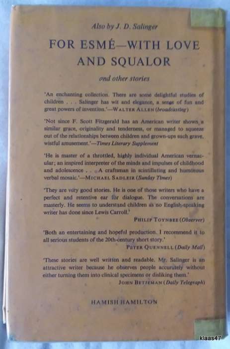 The Catcher In The Rye - J D Salinger - Hardcover 1980
