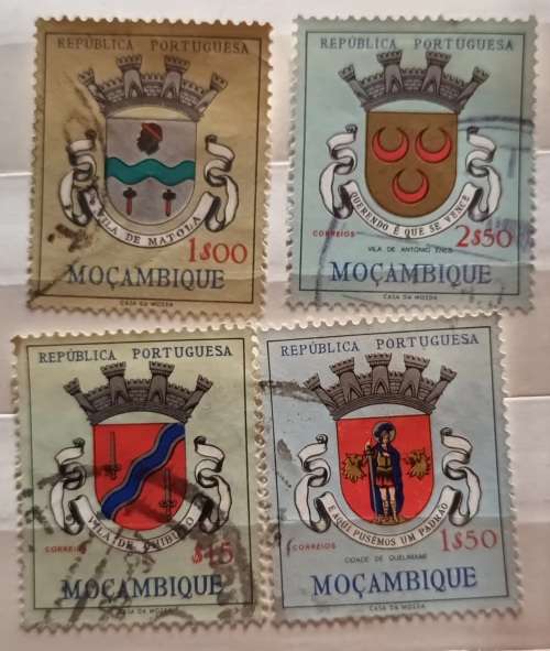 Mozambique - 1961 - Coat of Arms - 4 Used stamps