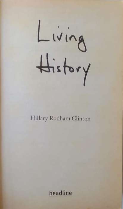 Living History - Hillary Rodham Clinton -  Paperback 2002 (Memoirs Updated Edition)