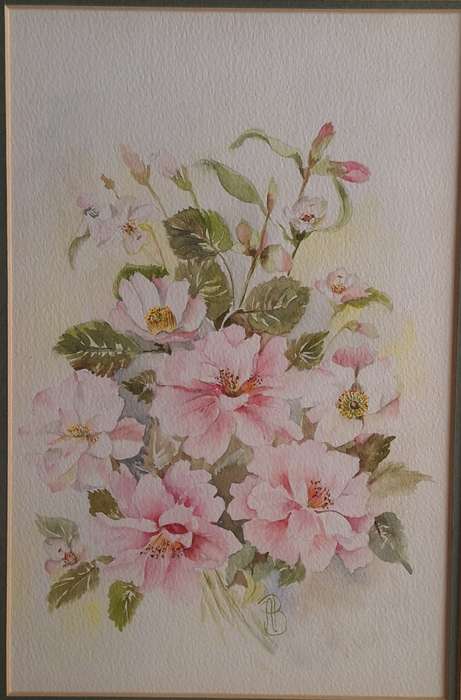 Framed Print of Pink Flowers
