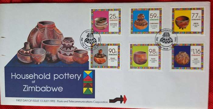 Zimbabwe 1993 Household Pottery FDC
