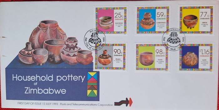 Zimbabwe 1993 Household Pottery FDC