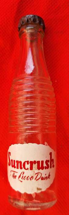 Vintage Suncrush empty Miniature Bottle