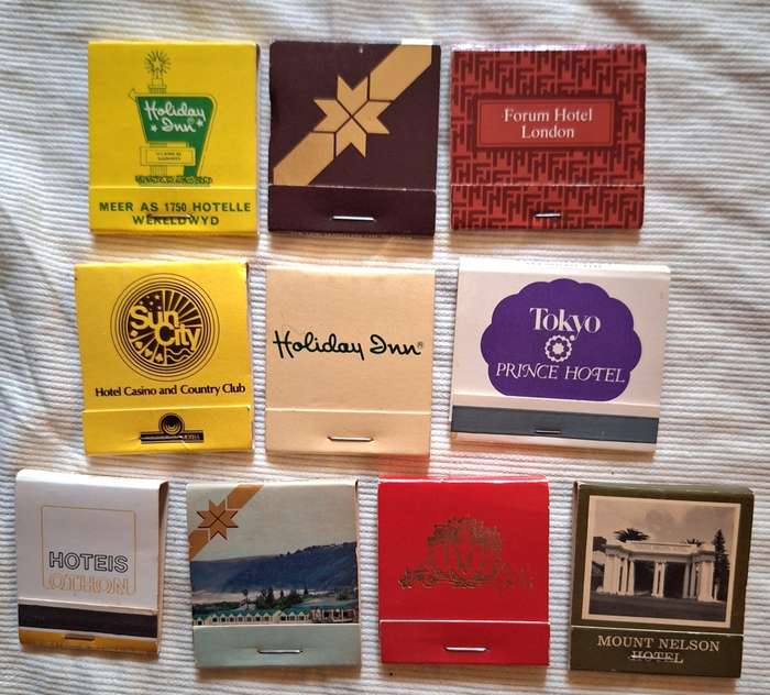 10 Vintage Advertising Match Booklets (complete with matches)