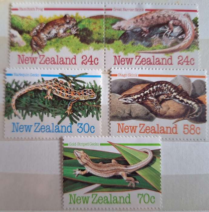 New Zealand 1984 Endangered Species Set of 5 Unused Hinged stamps
