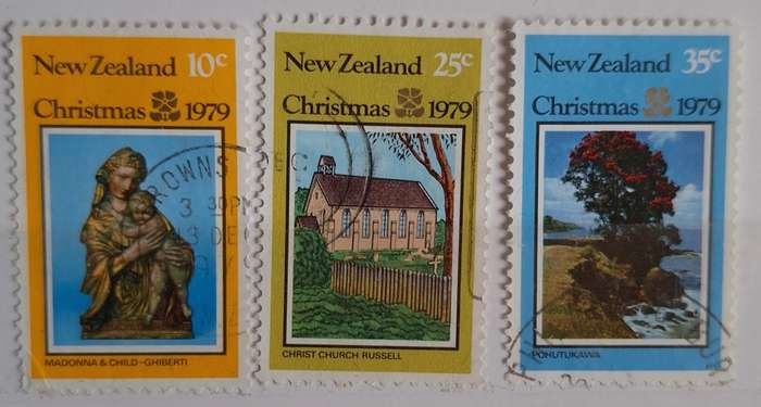 New Zealand 1979 Christmas Set of 3 Used stamps